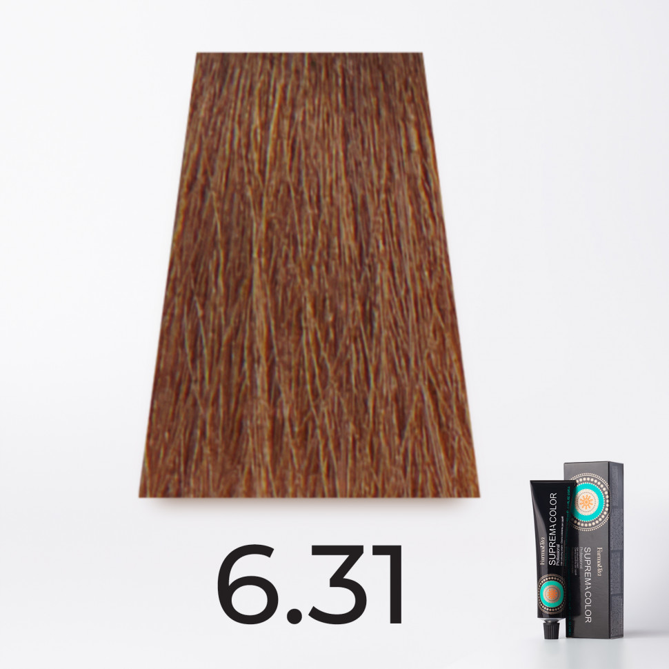 

Стойкая крем-краска Farmavita Suprema Color 6.31 темный блондин золотисто-пепельный 60 мл