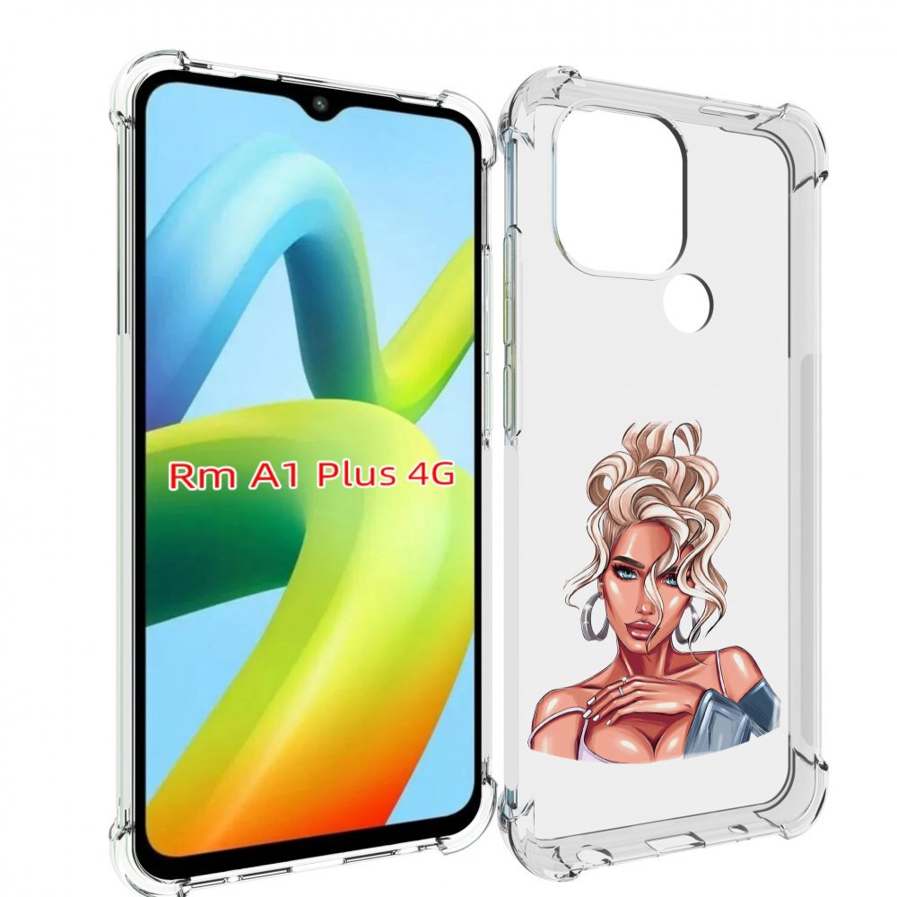 

Чехол MyPads красивая-блондинка женский для Xiaomi Redmi A1 Plus +, Прозрачный, Tocco