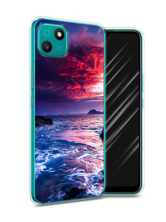

Чехол Awog на Wiko T10 "Волны 1", Разноцветный
