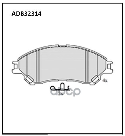 

Тормозные колодки ALLIED NIPPON передние adb32314