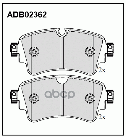 

Тормозные колодки ALLIED NIPPON задние adb02362