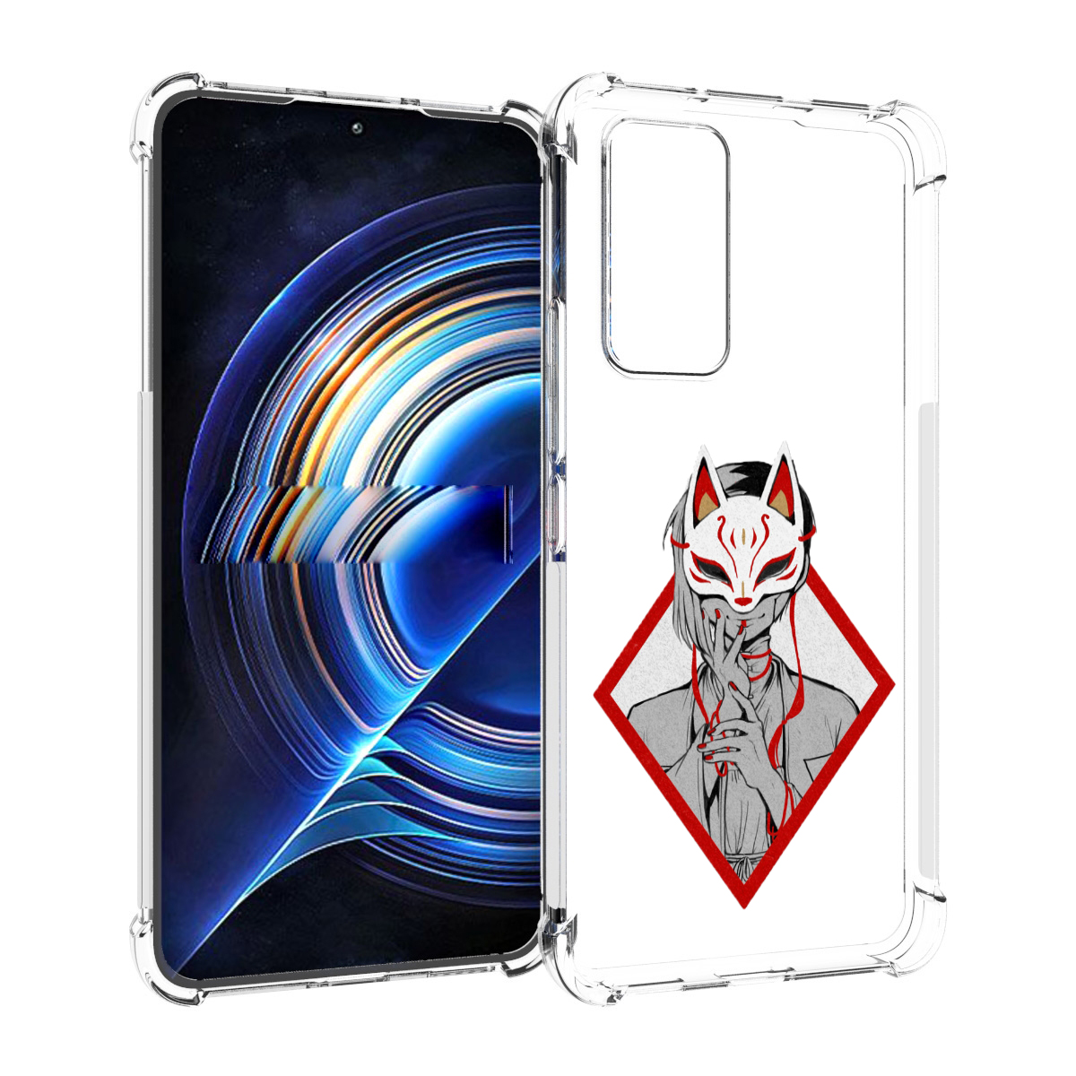 Чехол MyPads девушка в маске япония для Tecno Camon 19 Neo