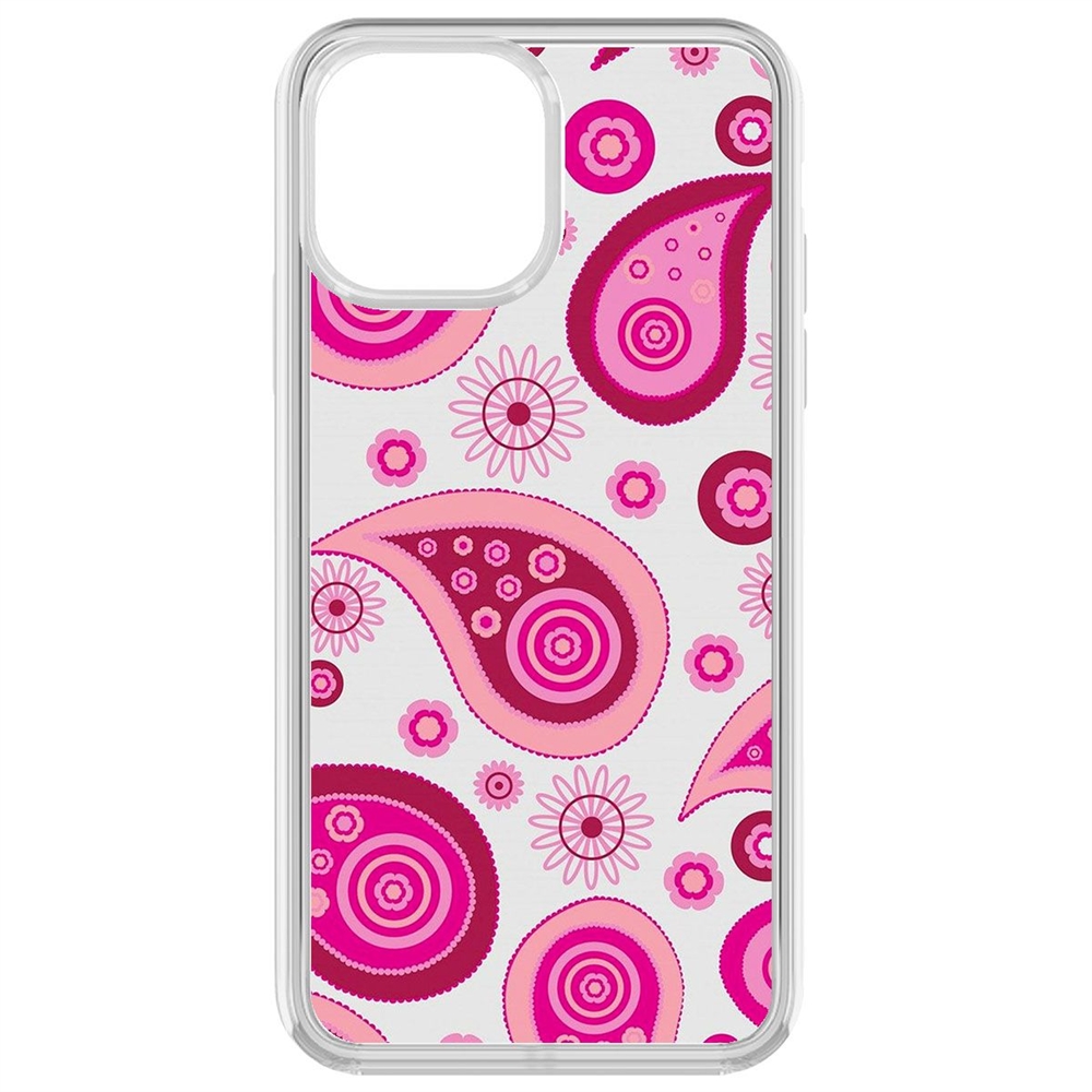 Чехол-накладка Krutoff Clear Case Цветочный паттерн 9 для iPhone 13 Pro Max