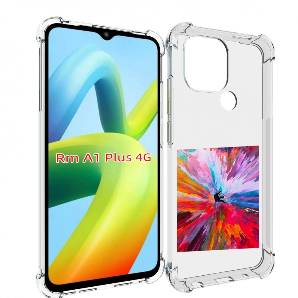 Чехол MyPads красочный астранавт для Xiaomi Redmi A1 Plus +