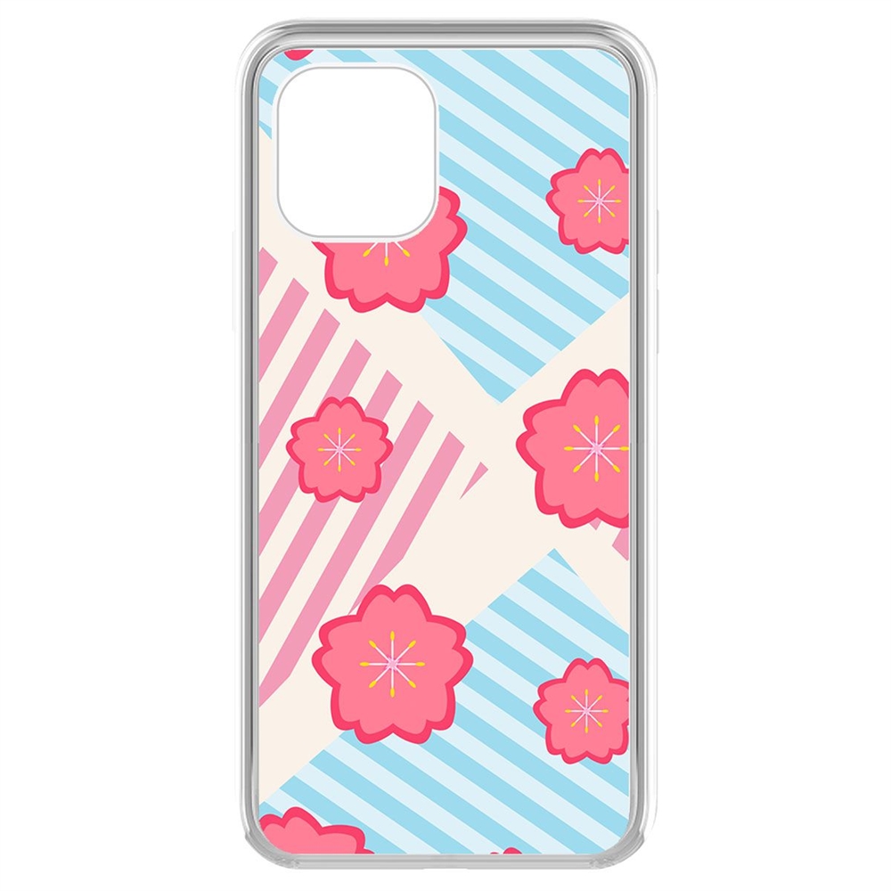 

Чехол-накладка Krutoff Clear Case Цветочный паттерн 10 для iPhone 11 Pro