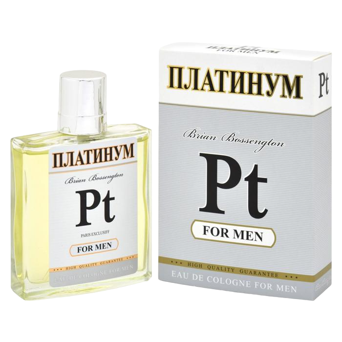 

Одеколон мужской PT ПЛАТИНУМ FOR MEN, 90 мл