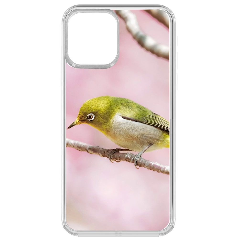 

Чехол-накладка Krutoff Clear Case Японская белоглазка для iPhone 13 Pro, Прозрачный
