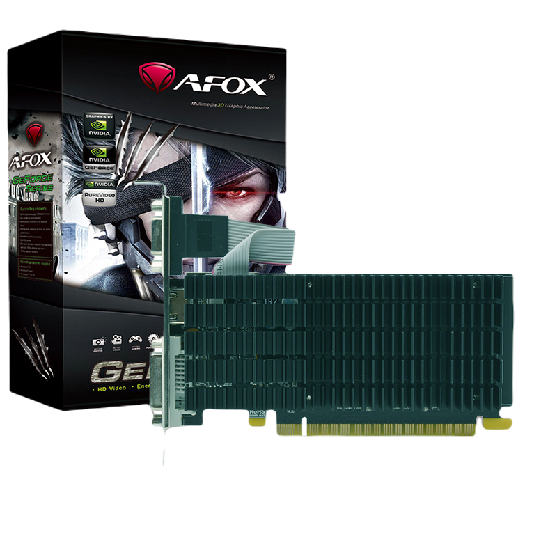 

Видеокарта AFOX NVIDIA GeForce GT 710 (AF710-1024D3L8), Черный, GeForce GT 710