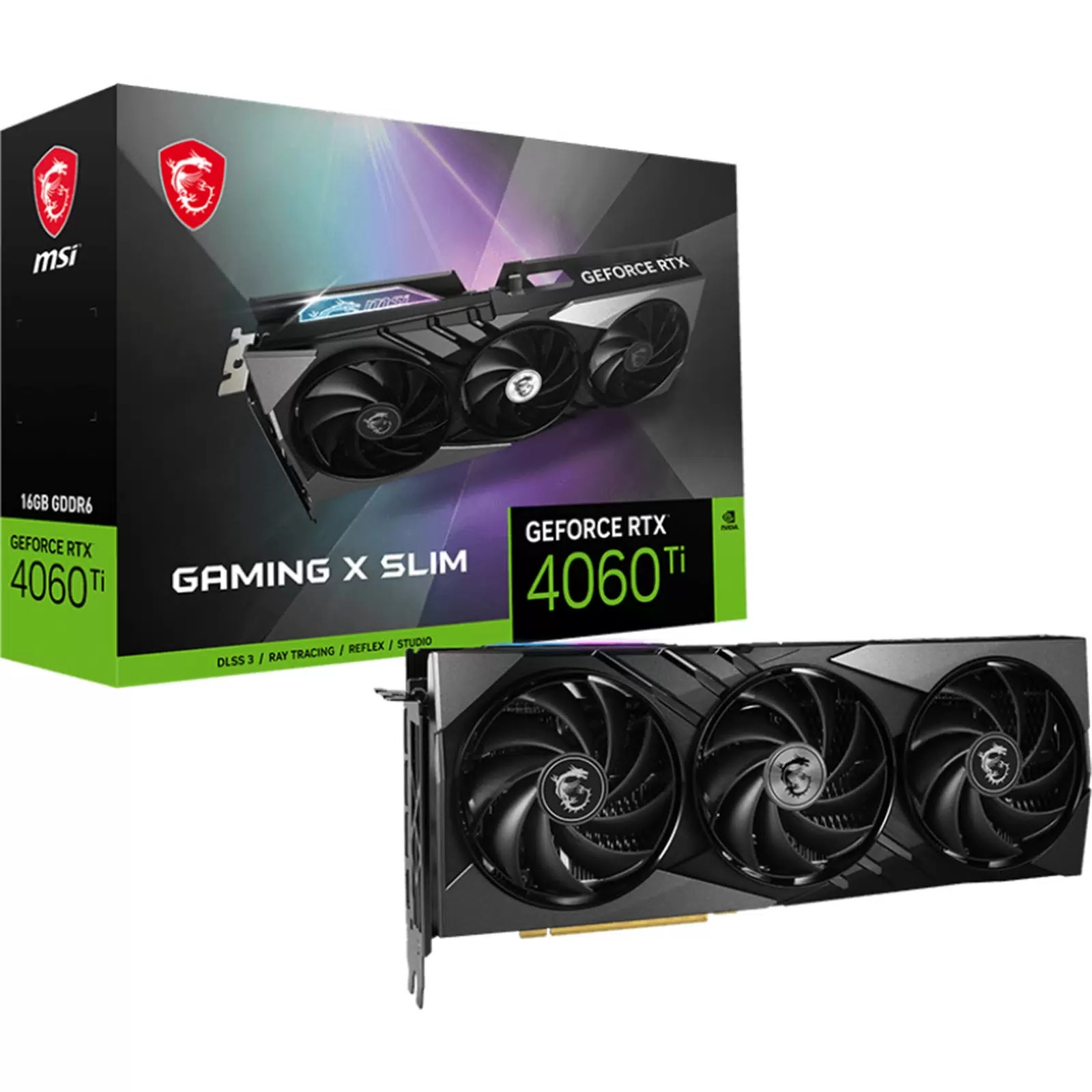 

Видеокарта MSI NVIDIA GeForce RTX 4060 Ti Gaming x Slim, Черный, GeForce RTX 4060 Ti Gaming x Slim