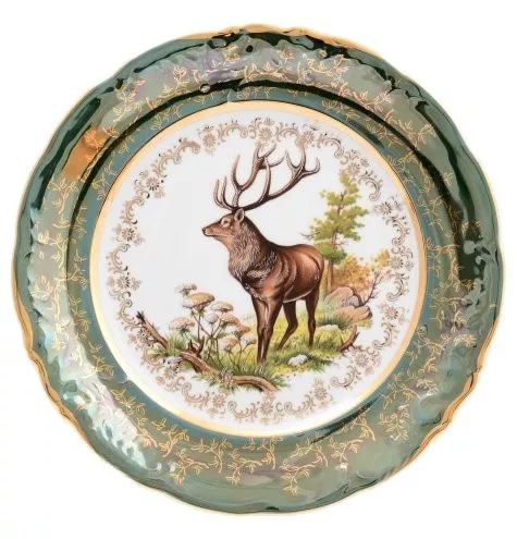 

Набор тарелок 25 см Охота Зеленая Sterne porcelan 6 шт, 48921-02