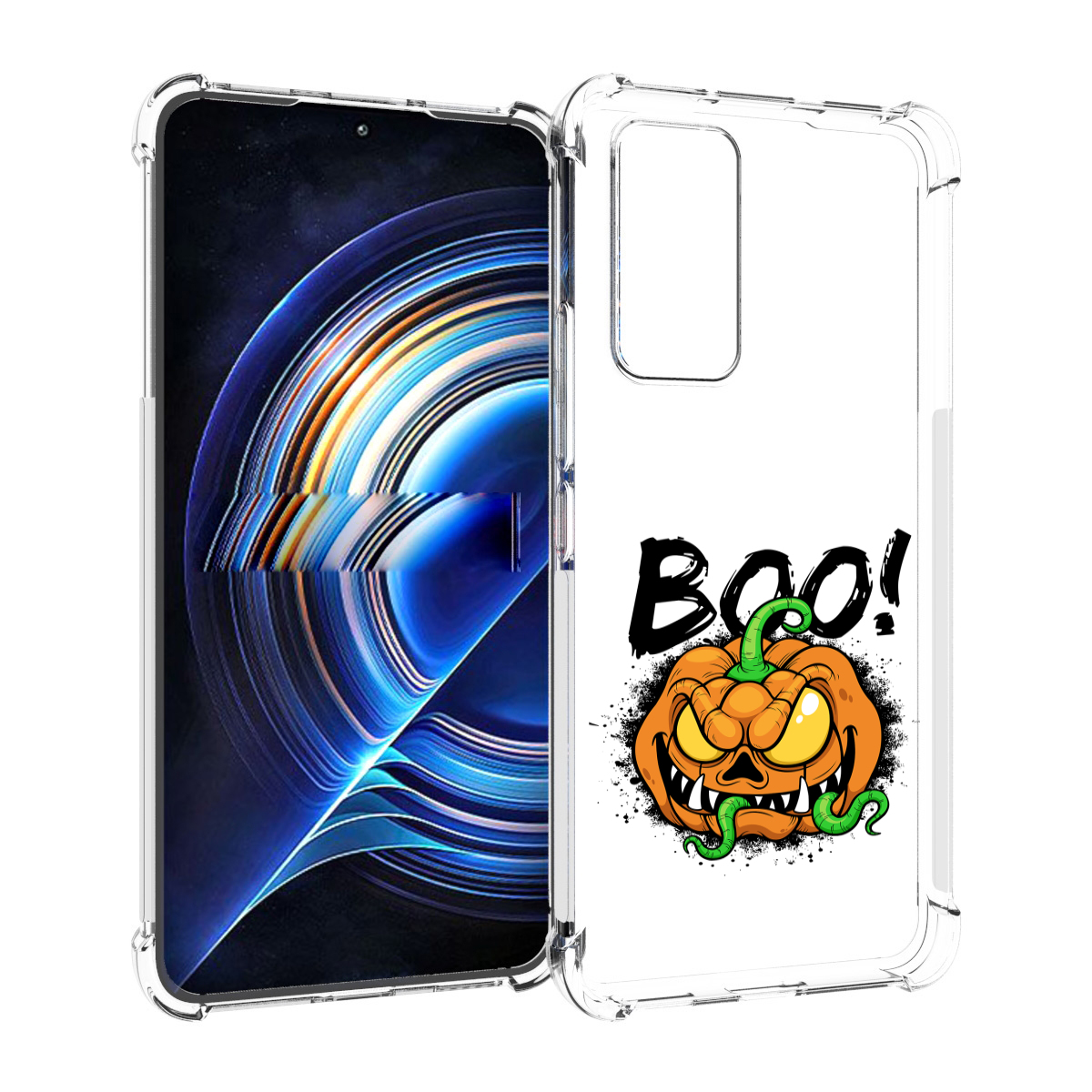 

Чехол MyPads Хэллоуин бу для Tecno Camon 19 Neo, Прозрачный, Tocco