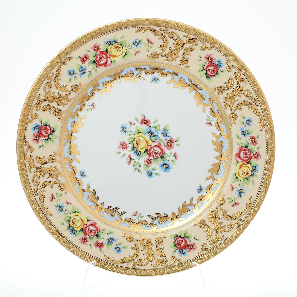 

Блюдо круглое 32 см Vienna creme gold Falkenporzellan, Белый;бежевый, 47722-02