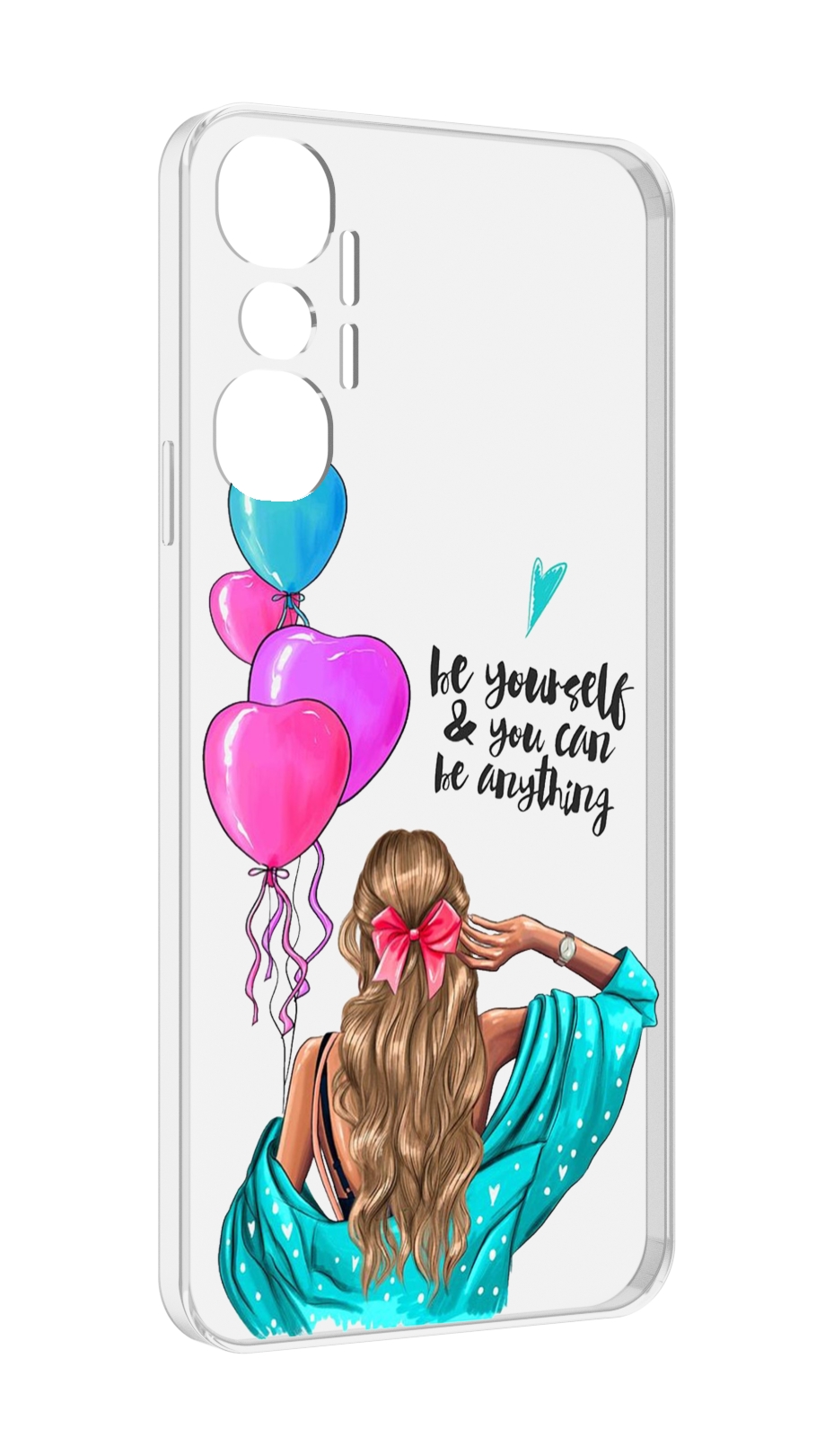 

Чехол MyPads Будь-собой для Infinix Hot 20 4G, Прозрачный, Tocco