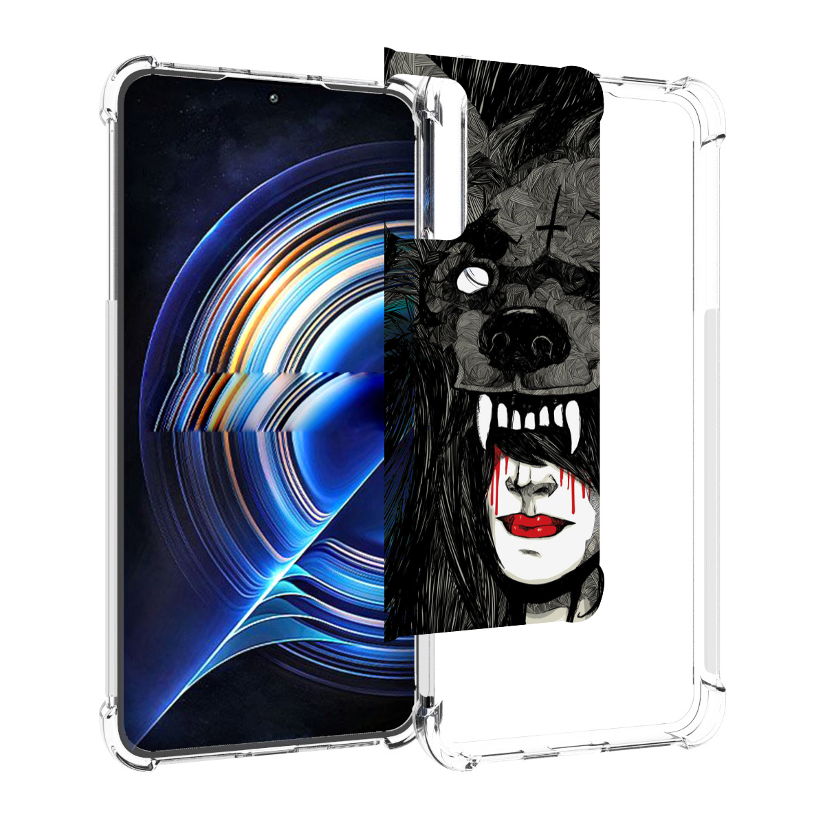 

Чехол MyPads девушка в шкуре волка женский для Tecno Camon 19 Neo, Прозрачный, Tocco