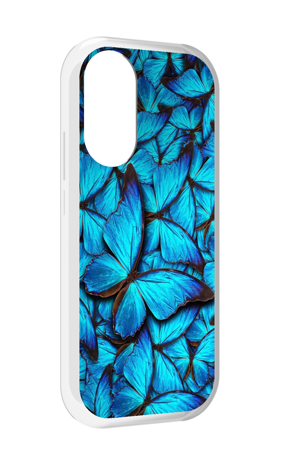 

Чехол MyPads бирюзовые бабочки для Honor X7, Прозрачный, Tocco
