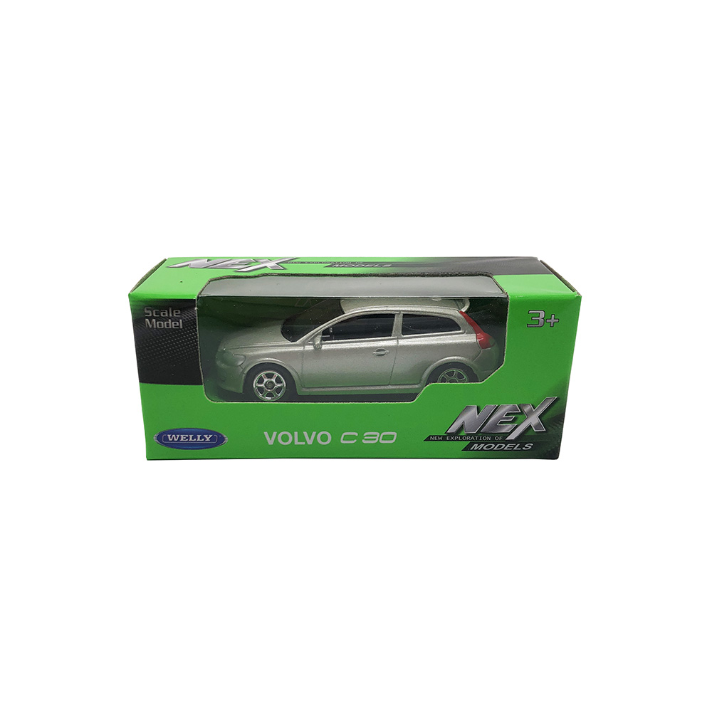 

Машинка Welly Volvo C30 серебристый набор 22C 52020-36WD 22C, Volvo C30 52020-36WD(22C)