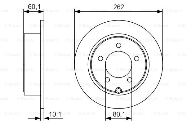 Диск Тормозной Задн Chrysler: Sebring (Js) 2.0 Crd/2.0 Vvt/2.4 Vvt/2.7 Vvt 07-10, Sebring