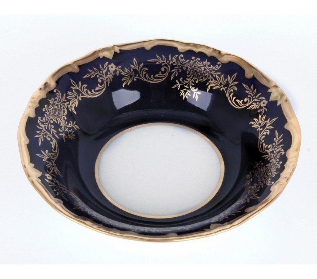 

Набор салатников 16 см Ювел синий Weimar Porzellan 3 шт, Белый;синий;золотистый, 33259-08