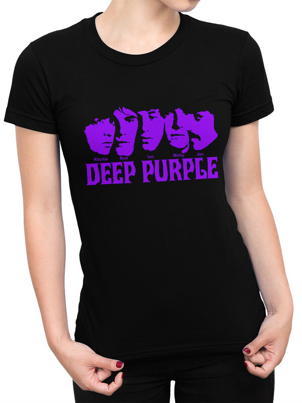 

Футболка женская DreamShirts Studio Deep Purple 438-deep-1 черная L, Черный, Deep Purple 438-deep-1