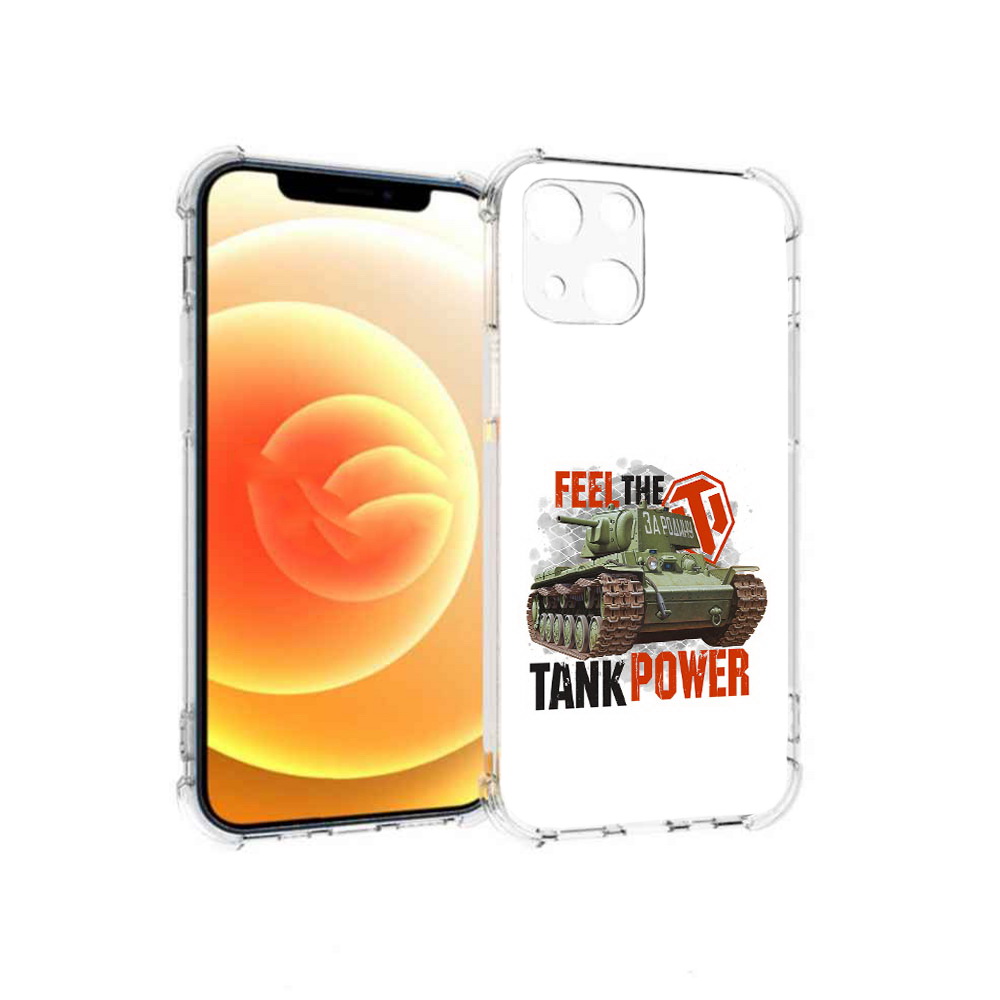 

Чехол MyPads Tocco для Apple iPhone 13 Танк (PT163239.611.169), Прозрачный, Tocco