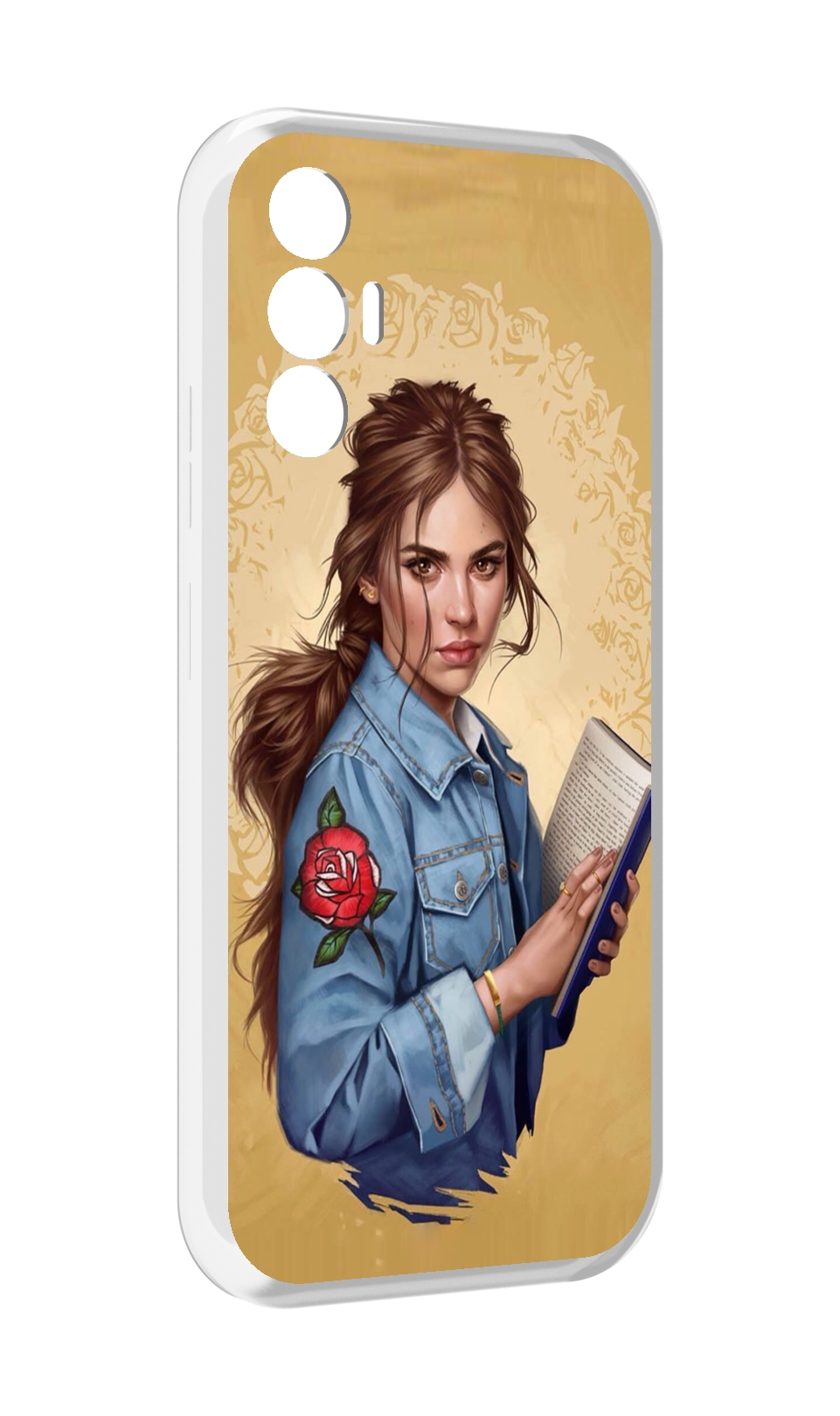 

Чехол MyPads девушка-в-бежевом-фоне для Tecno Pova 3, Прозрачный, Tocco