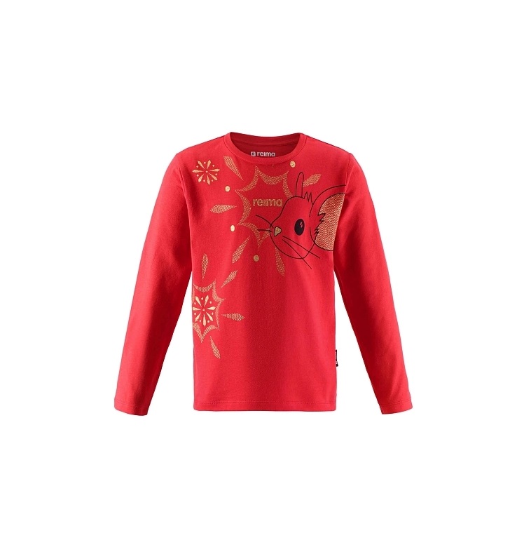 

Лонгслив детский Reima T-shirt, красный, 116, T-shirt