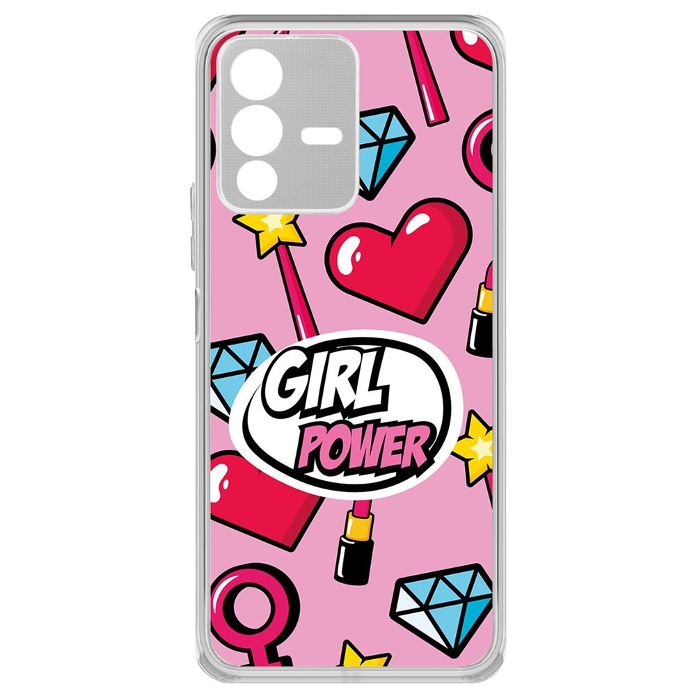 

Чехол-накладка Girl Power для Vivo V23 5G, Прозрачный
