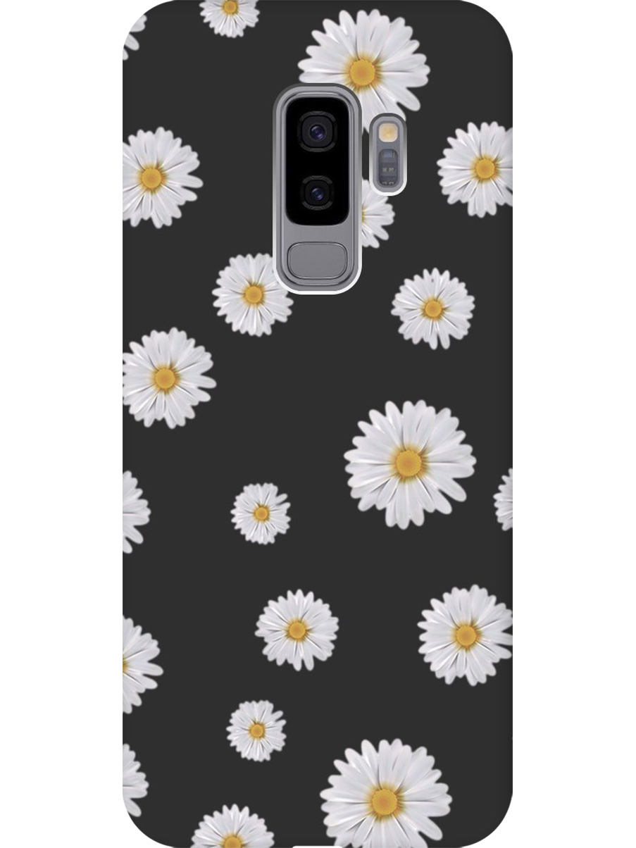 

Силиконовый чехол на Samsung Galaxy S9+ с принтом "Ромашки" матовый черный, Черный;прозрачный;серый, 717439321