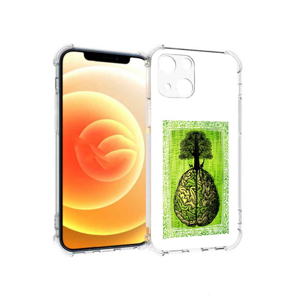 

Чехол MyPads Tocco для Apple iPhone 13 абстракция здоровый мозг (PT163239.611.211), Прозрачный, Tocco