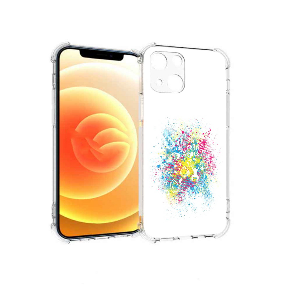 

Чехол MyPads Tocco для Apple iPhone 13 акварель абстракция (PT163239.611.214), Прозрачный, Tocco