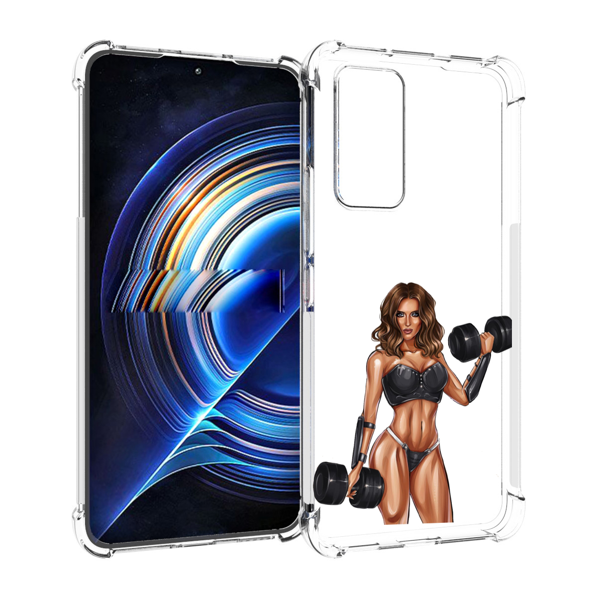 

Чехол MyPads девушка с гантелями спорт женский для Tecno Camon 19 Neo, Прозрачный, Tocco