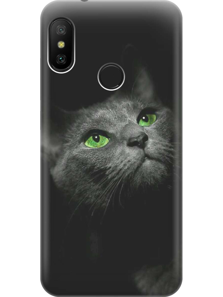 

Силиконовый чехол на Xiaomi Mi A2 Lite / Redmi 6 Pro с принтом "Зеленоглазая кошка", Прозрачный;зеленый;серый;черный, 718586911