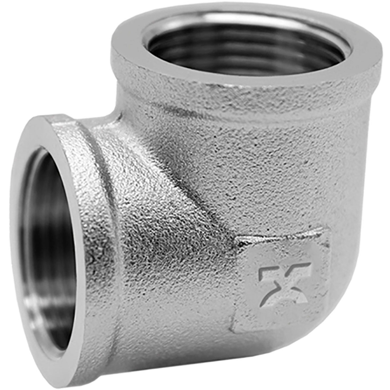 Угольник никелированный IVANCI внутренняя резьба 2