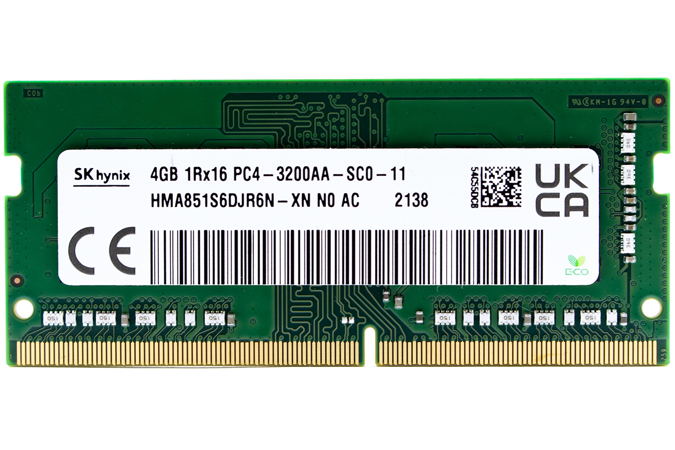 

Оперативная память Hynix HMA851S6DJR6N-XN DDR4 1x4Gb 3200MHz, HMA851S6DJR6N-XN