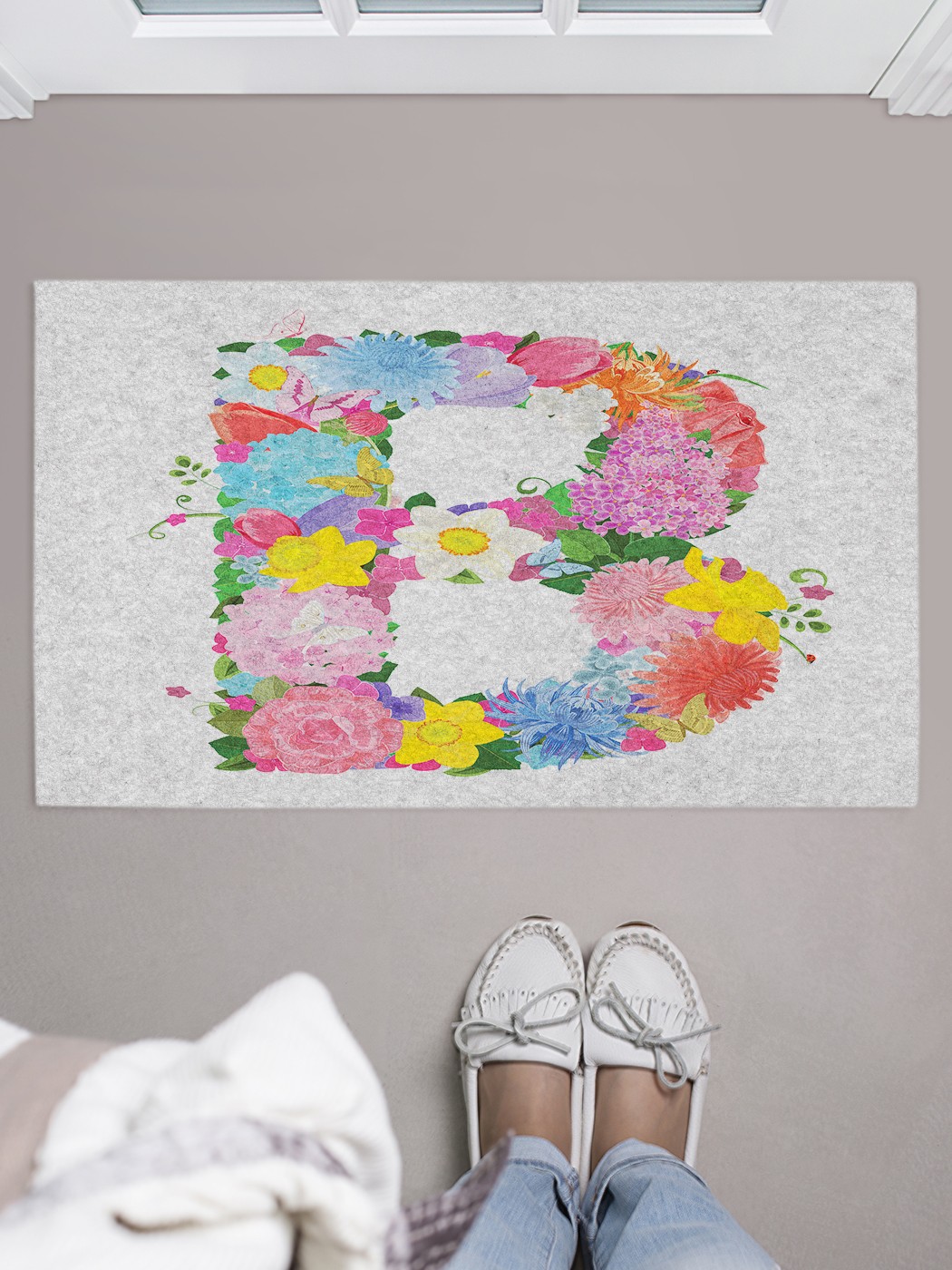 

Придверный коврик в прихожую для обуви, на резиновой основе, 75x45 см door_67836 JoyArty