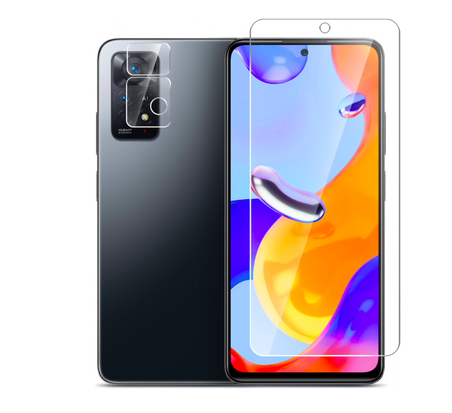 

Защитное стекло (Экран+Камера) BoraSCO Hybrid Glass для Xiaomi Redmi Note 11 Pro