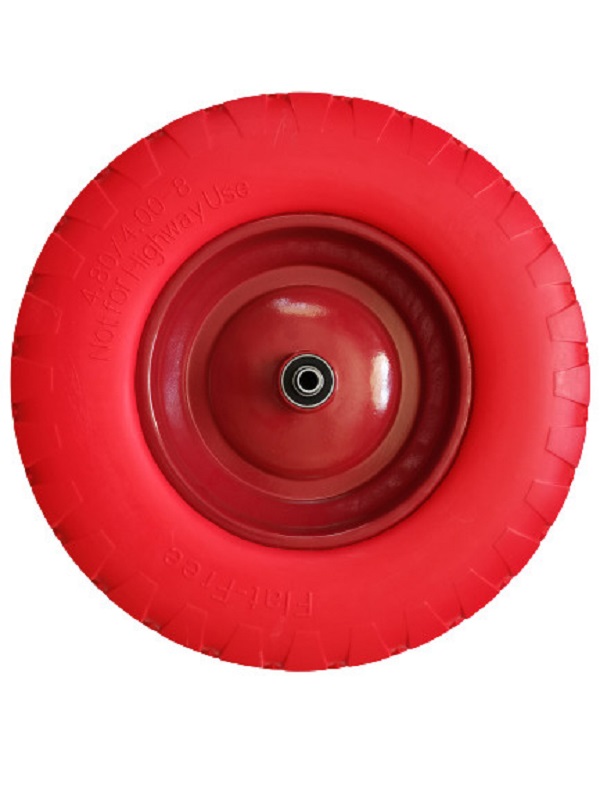 Колесо К Тачке Пенополиуретановое PU1602 16х 4,00-8-12/100мм (с ВТУЛКОЙ), красное