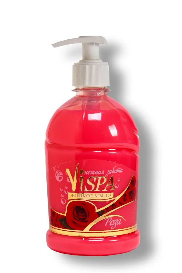 Жидкое мыло ViSPA Роза, 500мл sibirbotaniq натуральное жидкое мыло с мягкими павами и защитой рук 300
