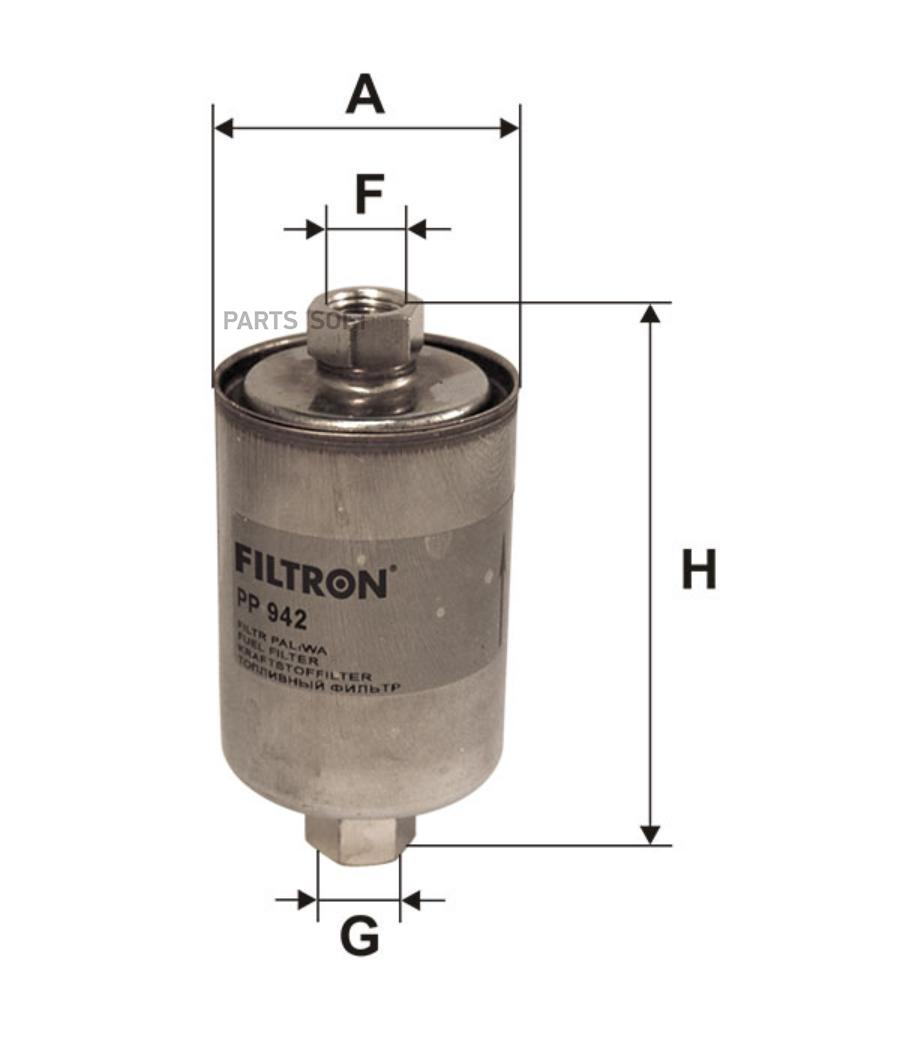 

PP 942_фильтр топливный! Rover 100/200/400/25/45 1.4-2.0 94>