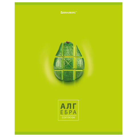 

Тетрадь предметная BRAUBERG "AVOCADO" АЛГЕБРА, клетка, 404273