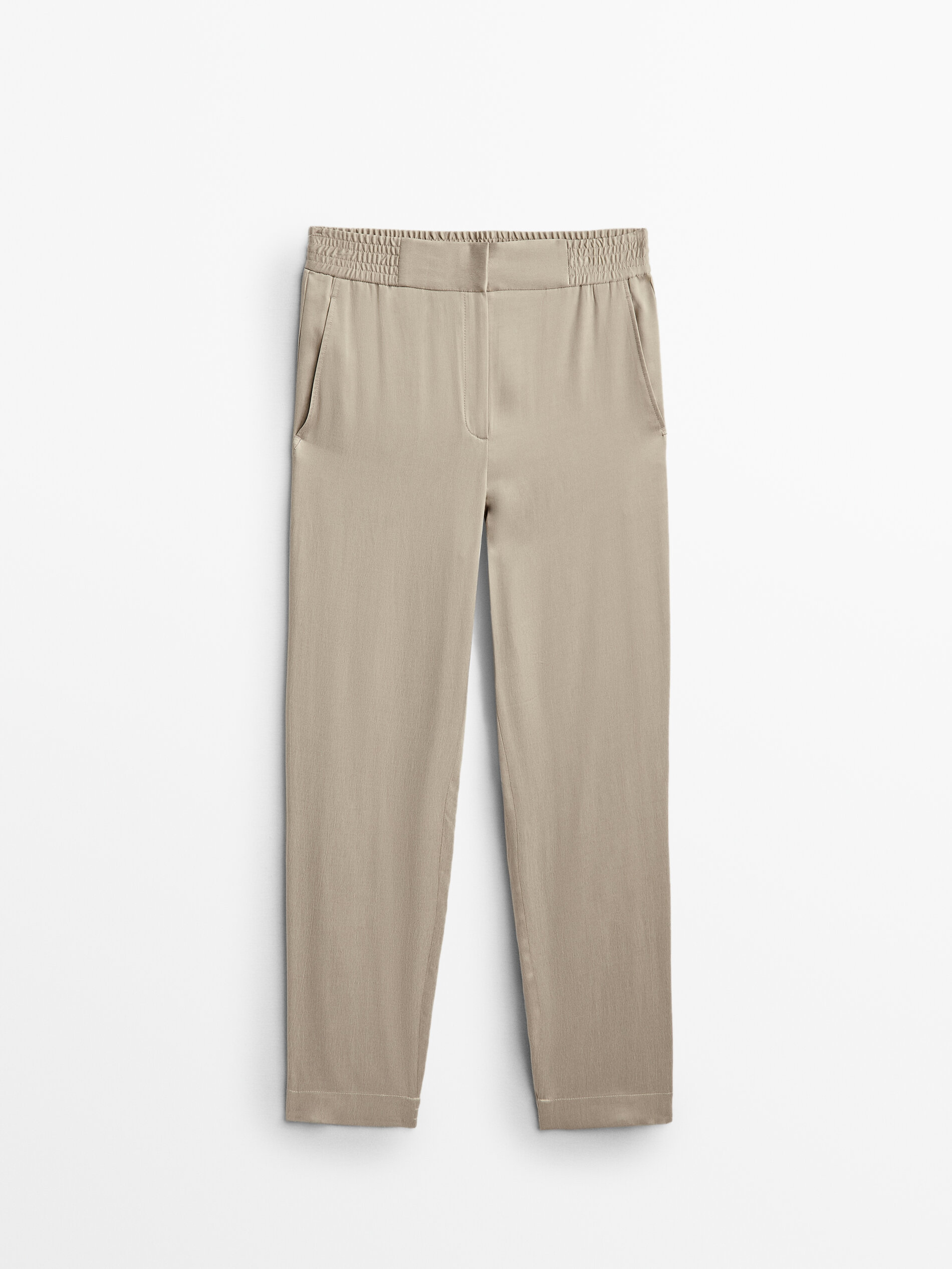 

Брюки женские Massimo Dutti 05043542821 бежевые 38, 05043542821