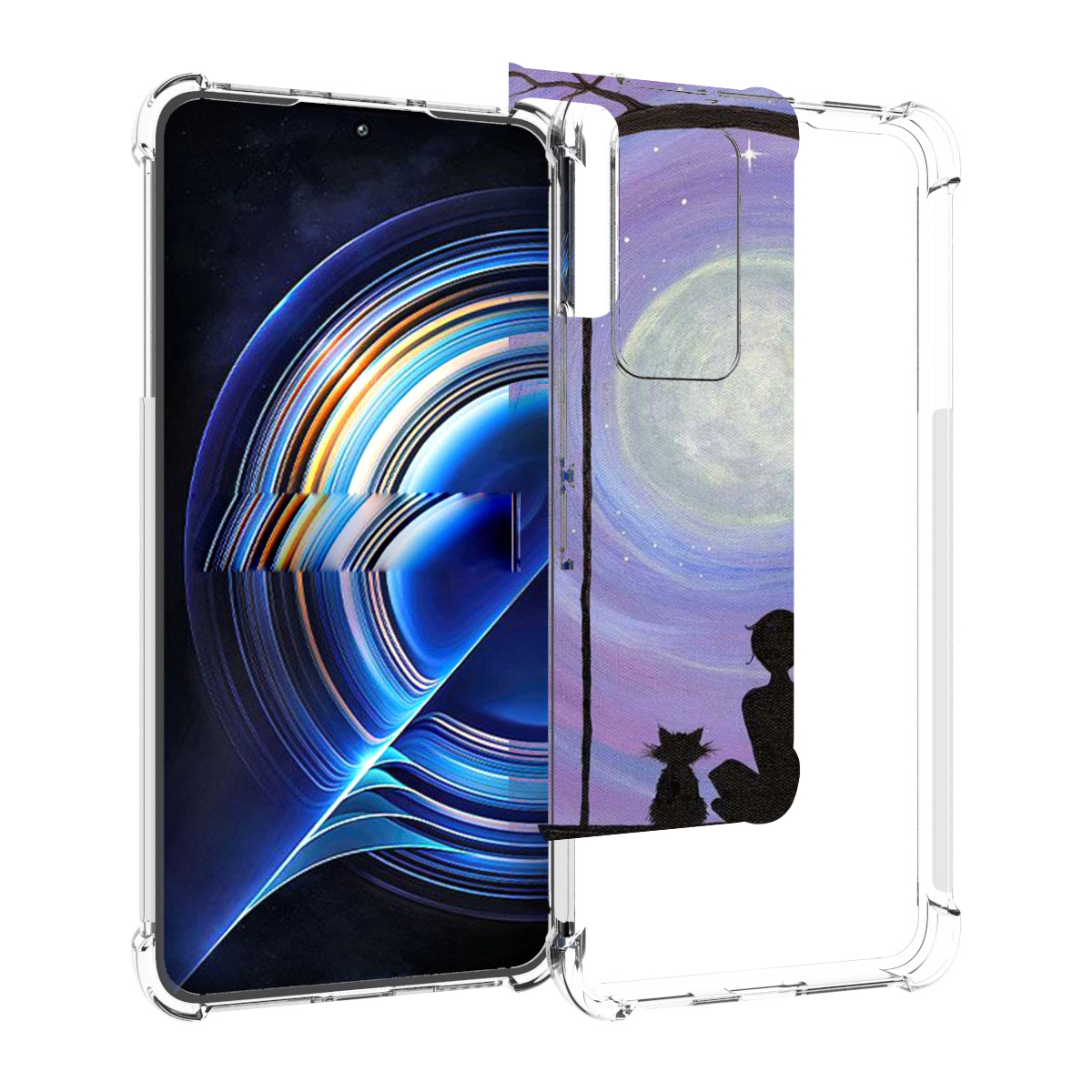 

Чехол MyPads девушка с котом на качеле женский для Tecno Camon 19 Neo, Прозрачный, Tocco