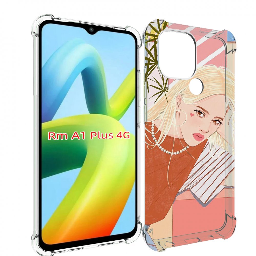 

Чехол MyPads летняя-девочка женский для Xiaomi Redmi A1 Plus +, Прозрачный, Tocco