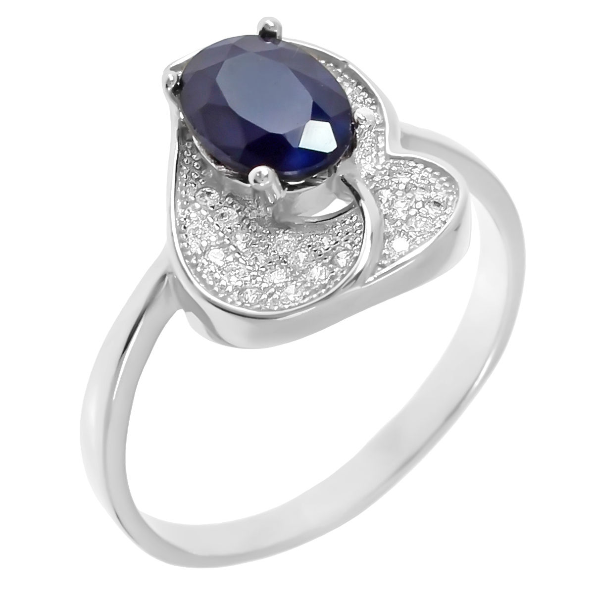 фото Кольцо женское balex jewellery 1405936947 из серебра сапфир/фианит, р. 17