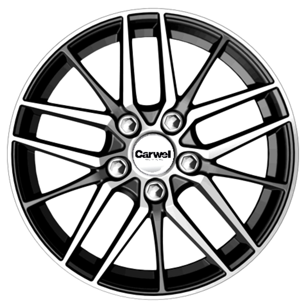 

Диск Литой R16 6.5j 5x110/65 Et38 Carwel Лача Ab 00102551 CARWEL арт. 00102551, Черный;серебристый