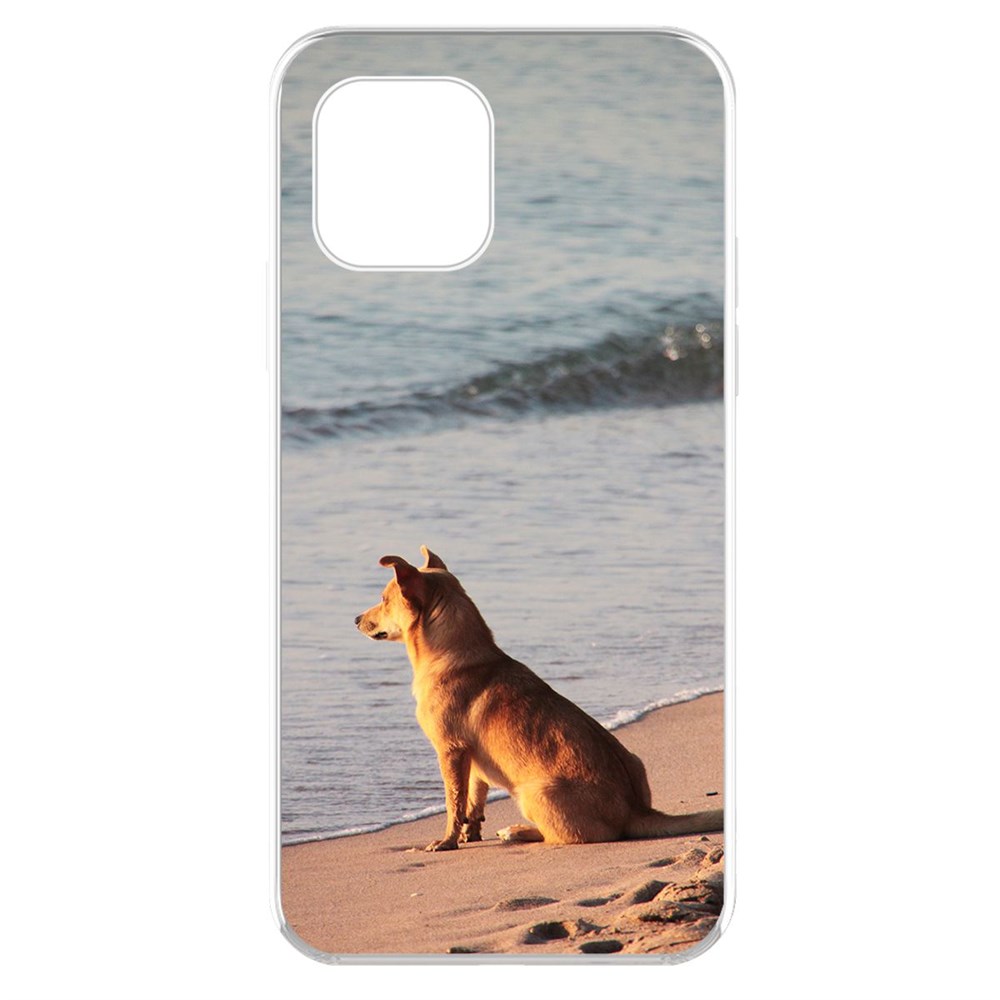 

Чехол-накладка Krutoff Clear Case На берегу для iPhone 11 Pro, Прозрачный