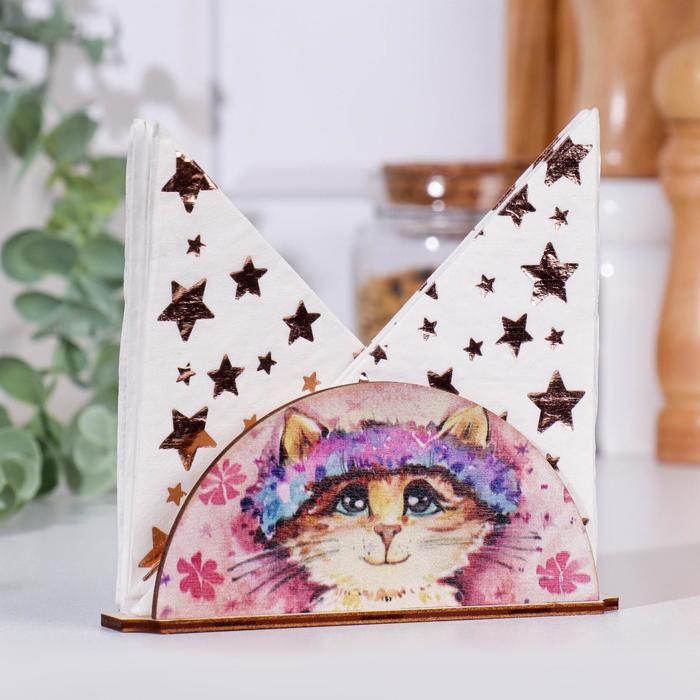 

Салфетница "Котик", 13,5×3,1×6 см