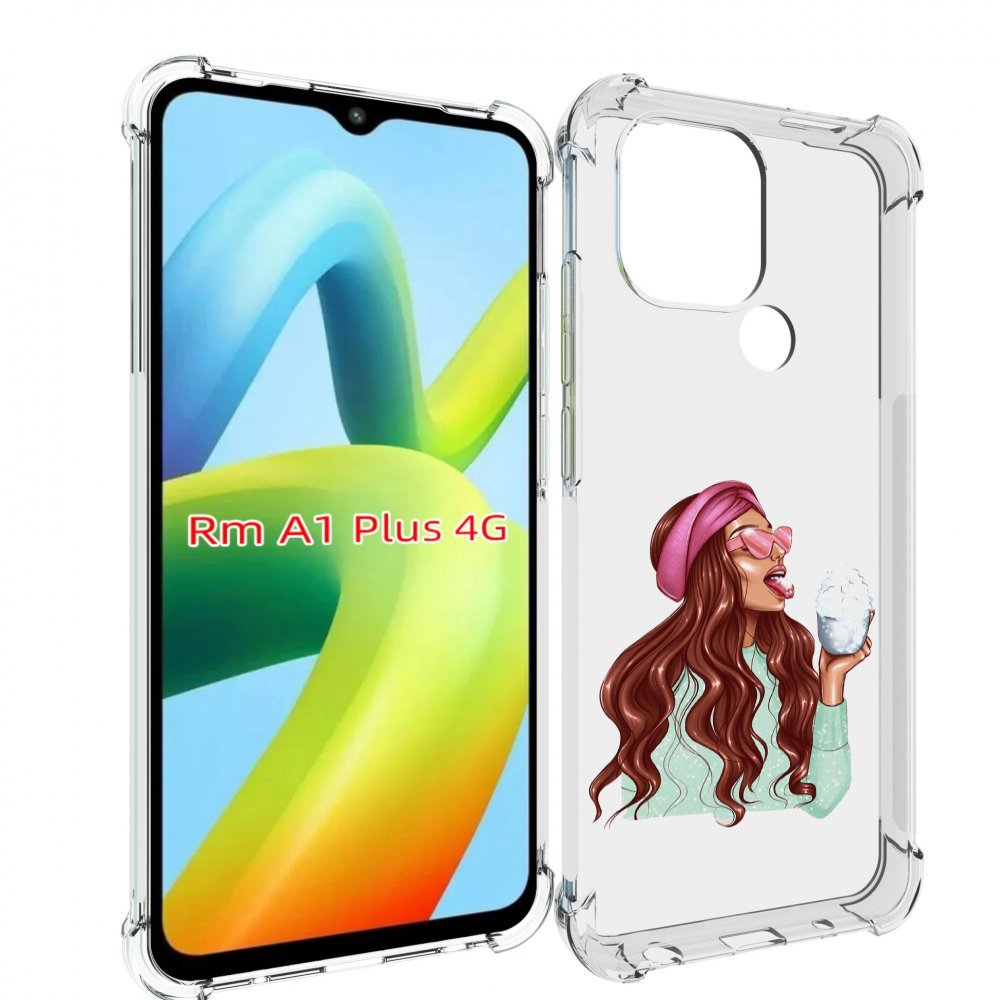 

Чехол MyPads любительница-снега женский для Xiaomi Redmi A1 Plus +, Прозрачный, Tocco