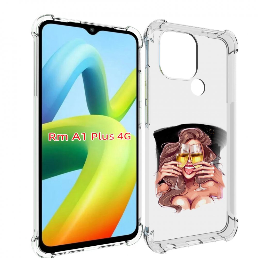 

Чехол MyPads любительница-шампанского-модель женский для Xiaomi Redmi A1 Plus +, Прозрачный, Tocco