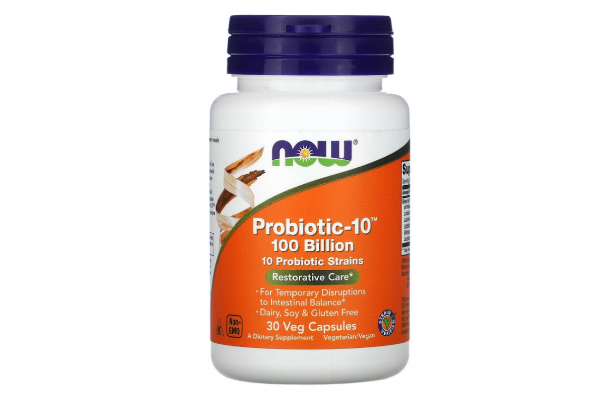 

NOW Probiotic-10 100 Billion Пробиотики 30 капсул